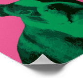 Boston Terrier Pop-Art-Poster Poster (Ecke)