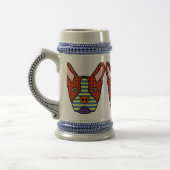 Boston-Terrier-Pop-Kunst Bierglas (Links)