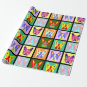 Boston-Terrier-Pop-Kunst Geschenkpapier (Ungerollt)