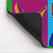 Boston-Terrier-Pop-Kunst-Mausunterlage Mousepad (Ecke)