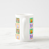 Boston-Terrier-Pop-Kunst Porzellantasse (Rückseite)