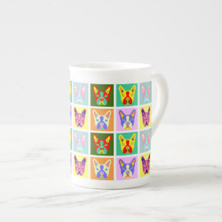 Boston-Terrier-Pop-Kunst Porzellantasse