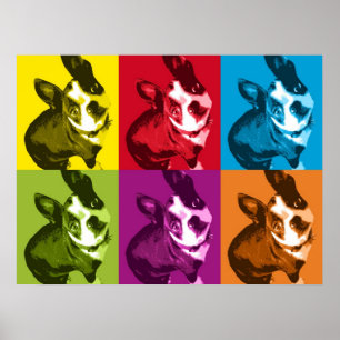 Boston-Terrier-Pop-Kunst Poster