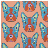 Boston-Terrier-Pop-Kunst Stoff (Muster)