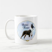 Boston Terrier Portrait Kaffeetasse (Links)