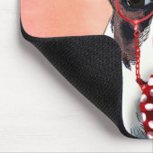 Boston Terrier Portrait mit Red Bow Krawatte und 2 Mousepad (Ecke)