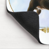 Boston Terrier Portrait Mousepad (Ecke)