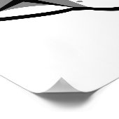 Boston Terrier Portrait Poster (Ecke)