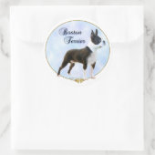 Boston Terrier Portrait Sticker (Tasche)