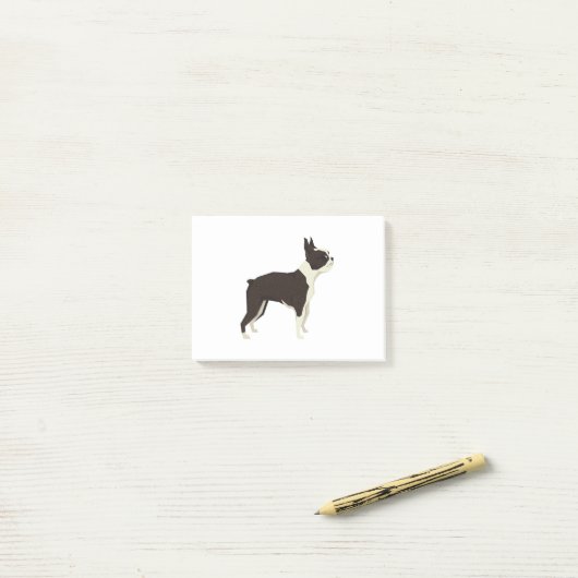 Boston Terrier Post-it Klebezettel (Auf Schreibtisch)
