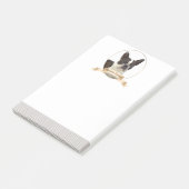 Boston Terrier Post-It-Notes Post-it Klebezettel (angewinkelt)