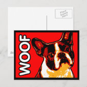 Boston Terrier Postcard Postkarte (Vorne/Hinten)