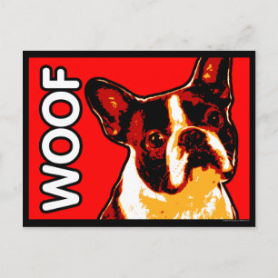Boston Terrier Postcard Postkarte