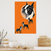 Boston Terrier Poster (Küche)