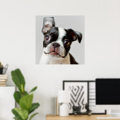 Boston Terrier Poster (Heimbüro)