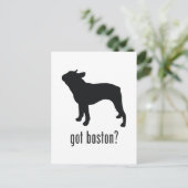 Boston Terrier Postkarte (Stehend Vorderseite)