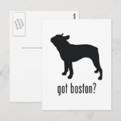Boston Terrier Postkarte (Vorne/Hinten)