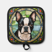 Boston Terrier Pot Holders Topflappen (Vorderseite)