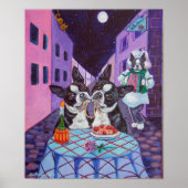 Boston Terrier Print Poster (Vorne)