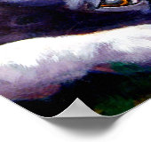 Boston Terrier Print Poster (Ecke)