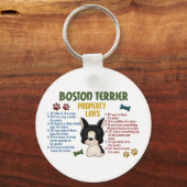 Boston Terrier Property Laws 4 Schlüsselanhänger (Vorderseite)