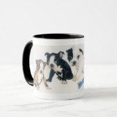 Boston Terrier Puppies Tasse (Vorderseite Links)