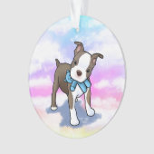 Boston Terrier Puppy Ornament (Vorderseite)