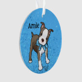 Boston Terrier Puppy Ornament (Vorderseite)