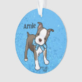 Boston Terrier Puppy Ornament (Vorderseite)