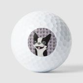 Boston Terrier, Purple lavender Golfball (Vorderseite)