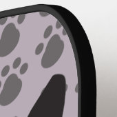 Boston Terrier, Purple lavender Pickleball Schläger (Linke Seite)