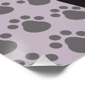 Boston Terrier, Purple lavender Poster (Ecke)