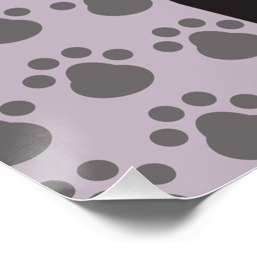 Boston Terrier, Purple lavender Poster (Ecke)