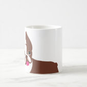 Boston Terrier Red Brown und White Kaffeetasse (Mittel)