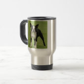 Boston Terrier Reisebecher (Vorderseite Links)