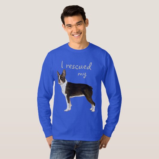 Boston Terrier Rescue T - Shirt (Vorne ganz)