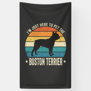 Boston Terrier Retro Hundeliebhaber Grafik_1 Banner