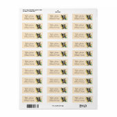 Boston Terrier Return Address Label (Vorne)