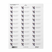 Boston Terrier Return Address Label (Vorne)