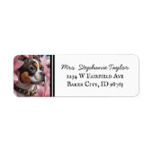 Boston Terrier Return Address Label (Vorne)