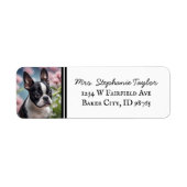 Boston Terrier Return Address Label (Vorne)