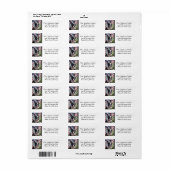 Boston Terrier Return Address Label (Vorne)