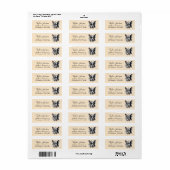 Boston Terrier Return Address Label (Vorne)