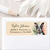 Boston Terrier Return Address Label (Insitu)