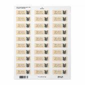Boston Terrier Return Address Label (Vorne)