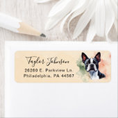 Boston Terrier Return Address Label (Insitu)