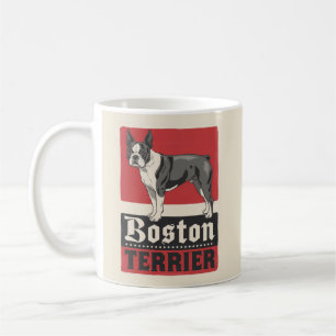 Boston Terrier Rote Tasse