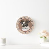 Boston Terrier Runde Wanduhr (Zuhause)