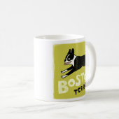 Boston Terrier Running | Cooler Hund Kaffeetasse (VorderseiteRechts)