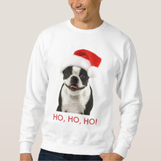 Boston Terrier Sankt HO, HO, HO Sweatshirt